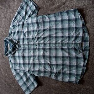 7 Diamonds plaid shirt with bandana print facing